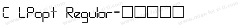 C LPopt Regular字体转换
